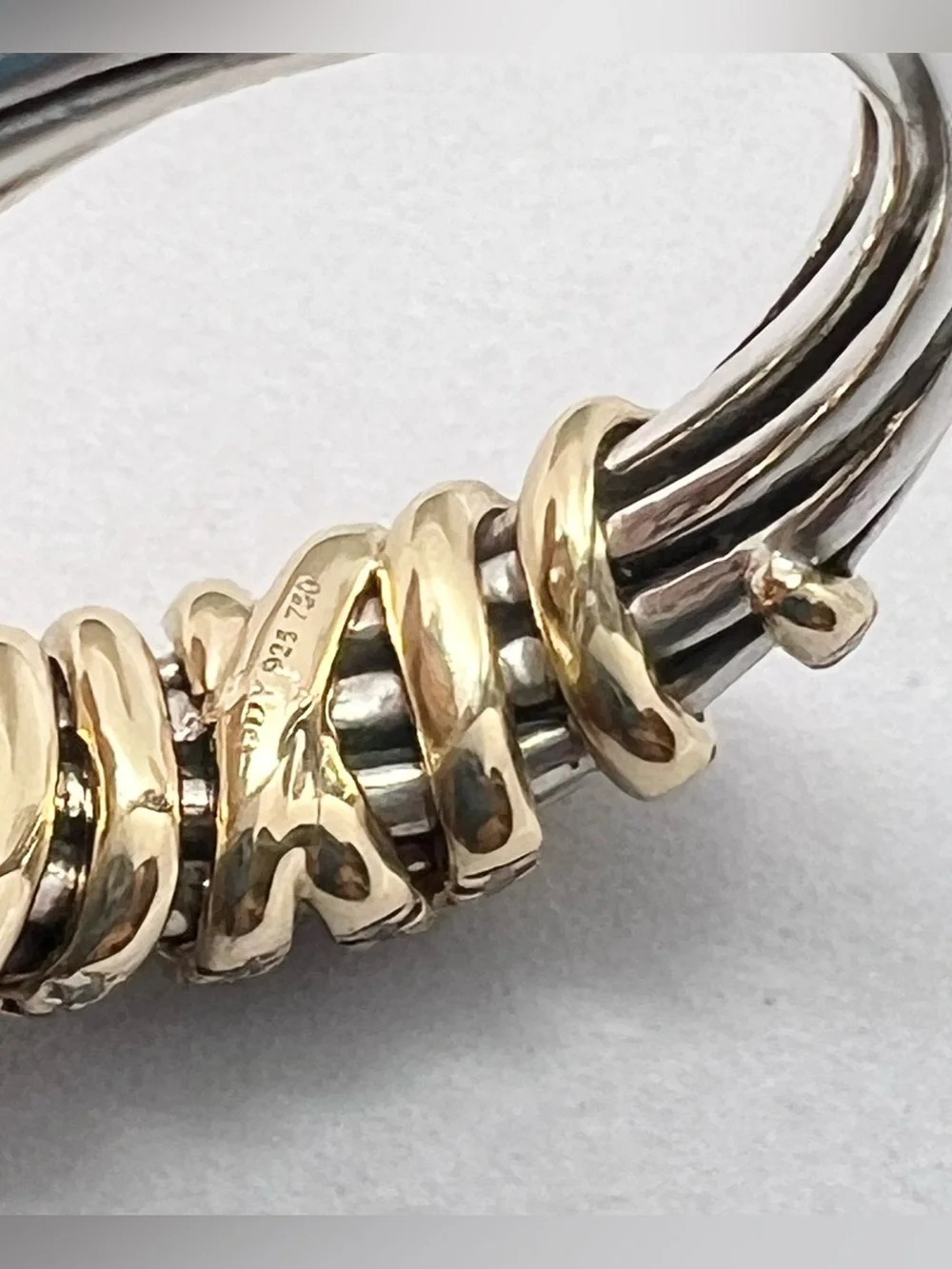 David Yurman Helena Ring Sterling Silver with 18K Yellow Gold and Diamonds